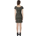 Boho Antique Bronze Pattern Short Sleeve Skater Dress View2