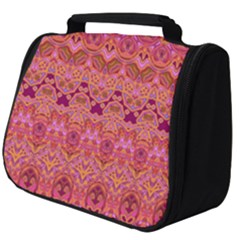 Boho Pink Pattern Full Print Travel Pouch (big) by SpinnyChairDesigns