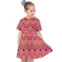 Boho Pink Pattern Kids  Sailor Dress View1