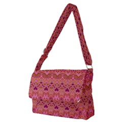 Boho Pink Pattern Full Print Messenger Bag (m) by SpinnyChairDesigns