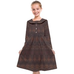 Boho Chocolate Brown Kids  Midi Sailor Dress