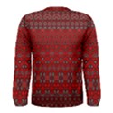 Boho Red Black Grey Men s Long Sleeve Tee View2