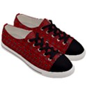 Boho Red Black Grey Men s Low Top Canvas Sneakers View3