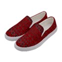 Boho Red Black Grey Women s Canvas Slip Ons View2