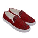 Boho Red Black Grey Women s Canvas Slip Ons View3