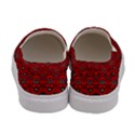 Boho Red Black Grey Women s Canvas Slip Ons View4