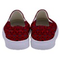 Boho Red Black Grey Kids  Canvas Slip Ons View4