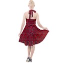 Boho Red Black Grey Halter Party Swing Dress  View2