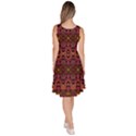 Boho Floral Pattern Knee Length Skater Dress With Pockets View4