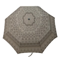 Boho Khaki  Folding Umbrellas by SpinnyChairDesigns