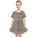 Boho Khaki  Kids  Smock Dress View1