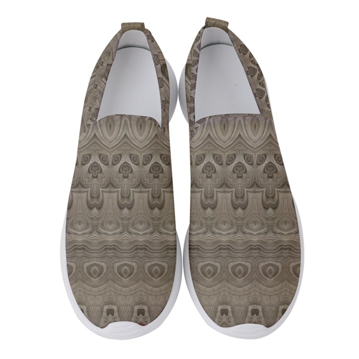 Boho Khaki  Women s Slip On Sneakers