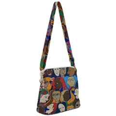 Sisters2020 Zipper Messenger Bag by Kritter