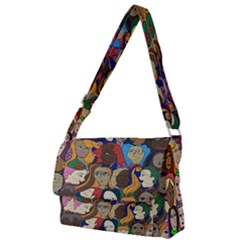 Sisters2020 Full Print Messenger Bag (l) by Kritter