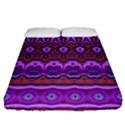 Boho Magenta Pattern Fitted Sheet (Queen Size) View1