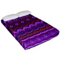 Boho Magenta Pattern Fitted Sheet (Queen Size) View2