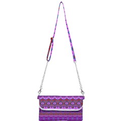 Boho Magenta Pattern Mini Crossbody Handbag by SpinnyChairDesigns