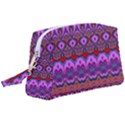 Boho Magenta Pattern Wristlet Pouch Bag (Large) View1