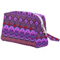 Boho Magenta Pattern Wristlet Pouch Bag (Large) View2