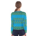 Boho Blue Green Pattern Women s Long Sleeve Tee View2