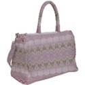 Boho Pastel Spring Floral Pink Duffel Travel Bag View2