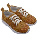 Boho Sunflower Print Kids Athletic Shoes View3