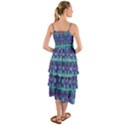 Boho Purple Blue Teal Floral Layered Bottom Dress View2