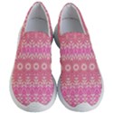 Boho Pink Floral Pattern Women s Lightweight Slip Ons View1