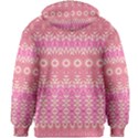 Boho Pink Floral Pattern Kids  Zipper Hoodie Without Drawstring View2