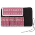 Boho Pink Floral Pattern Pen Storage Case (M) View2