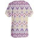 Boho Violet Yellow Women s Oversized Tee View2