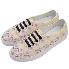 Boho Violet Yellow Women s Classic Low Top Sneakers by SpinnyChairDesigns