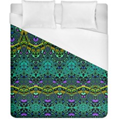 Boho Emerald Green Duvet Cover (california King Size) by SpinnyChairDesigns