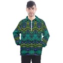 Boho Emerald Green Men s Half Zip Pullover View1