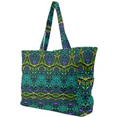 Boho Emerald Green Simple Shoulder Bag by SpinnyChairDesigns