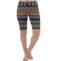 Boho Brown Blue Cropped Leggings  View1