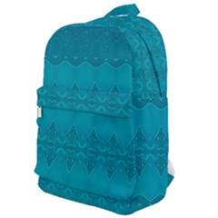 Boho Teal Pattern Classic Backpack by SpinnyChairDesigns