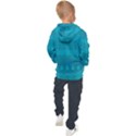 Boho Teal Pattern Kids  Hooded Pullover View2