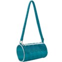 Boho Teal Pattern Mini Cylinder Bag View2