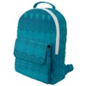 Boho Teal Pattern Flap Pocket Backpack (Small) View1