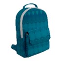 Boho Teal Pattern Flap Pocket Backpack (Small) View2