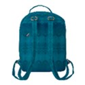 Boho Teal Pattern Flap Pocket Backpack (Small) View3