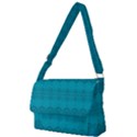 Boho Teal Pattern Full Print Messenger Bag (L) View1