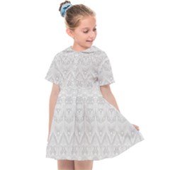 Boho White Wedding Lace Pattern Kids  Sailor Dress by SpinnyChairDesigns