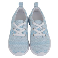 Boho Baby Blue Pattern Running Shoes by SpinnyChairDesigns