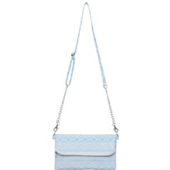 Boho Baby Blue Pattern Mini Crossbody Handbag by SpinnyChairDesigns