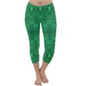 Boho Emerald Green Capri Winter Leggings  View1