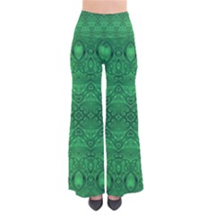 Boho Emerald Green So Vintage Palazzo Pants by SpinnyChairDesigns