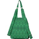 Boho Emerald Green Center Zip Backpack View2