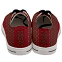 Boho Red Gold Men s Low Top Canvas Sneakers View4